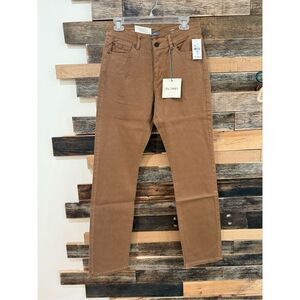 DL1961 NWT AVERY DL ULTIMATE PANT Mens Tigers Eye Brown Modern Straight sz 30x34